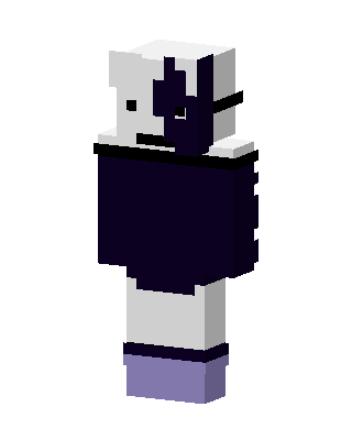 Split Panda Hoodie skin, 3D preview