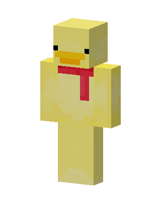Duckling Scarf skin, 3D preview