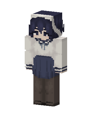 Sailor Uniform Girl skin, 3D preview
