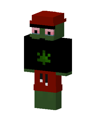 Green Villain Boy skin, 3D preview