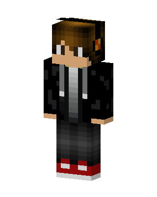 Headphone Hoodie Boy skin, 3D preview