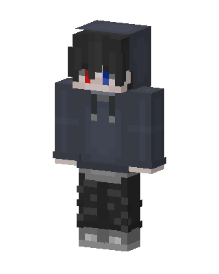 Gray Hoodie Boy Minecraft skin