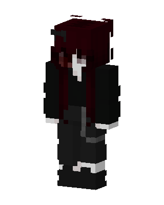 Crimson Goth Minecraft skin