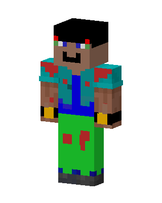 Green Player Boy skin, 3D preview