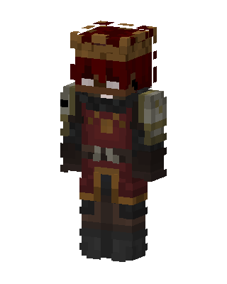 Crimson King skin, 3D preview
