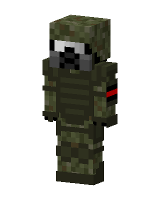 Camo Soldier skin, 3D preview