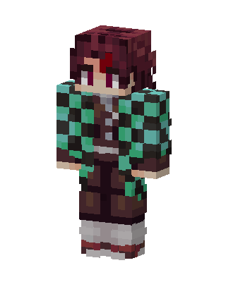 Tanjiro Kamado skin, 3D preview