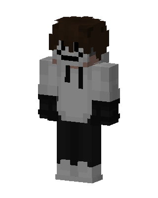 Smiley Hoodie Boy skin, 3D preview