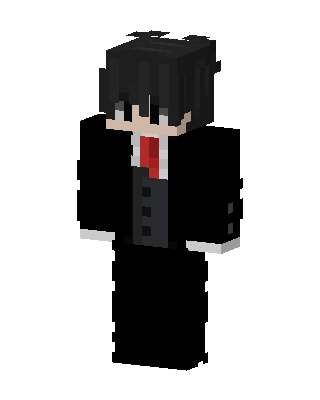 Black Villain Boy Minecraft black skin