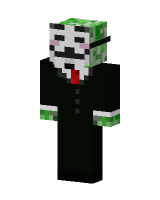 Masked Suit Gamer Minecraft skin