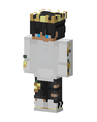 Golden Crown Boy skin, 3D preview
