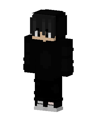 Shadow Hoodie Boy skin, 3D preview
