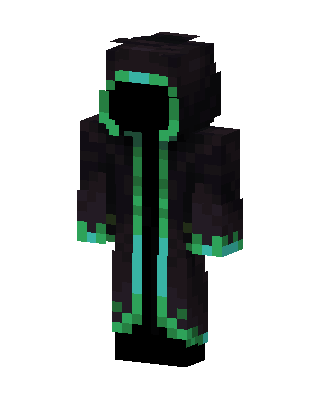 Black Hooded Villain Boy Minecraft skin