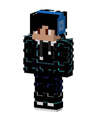 Neon Headphones Hoodie Minecraft anime skin