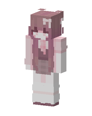 Pink Bow Girl skin, 3D preview