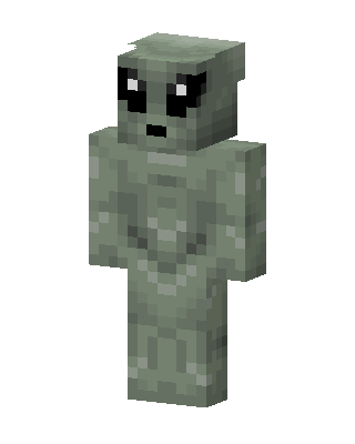 Grey Alien skin, 3D preview