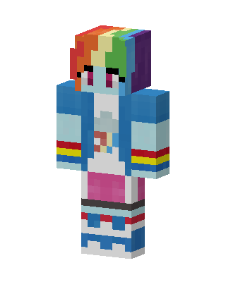 Rainbow Dash Minecraft skin