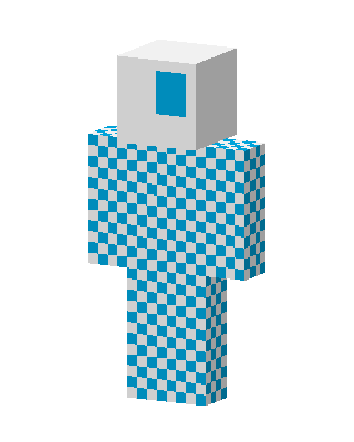 Blue Checker skin, 3D preview