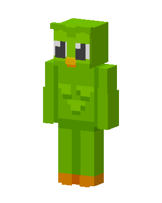 Duolingo Owl skin, 3D preview