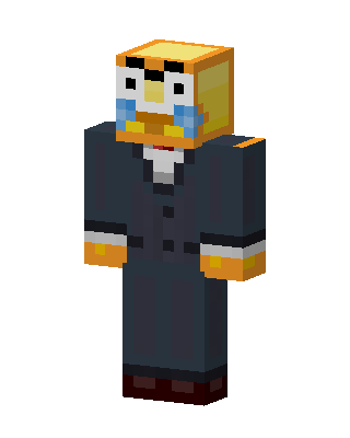 Crying Penguin Suit skin, 3D preview