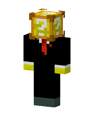 Lucky Block Suit skin, 3D preview
