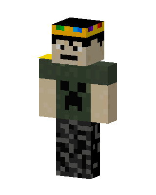 Creeper Shirt King Minecraft skin