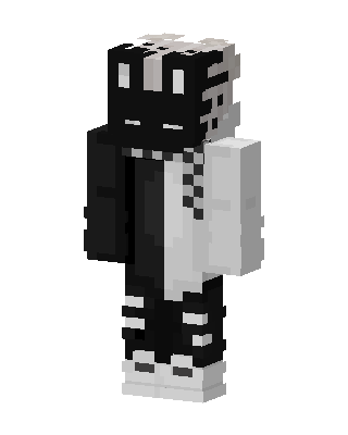Monochrome Split skin, 3D preview