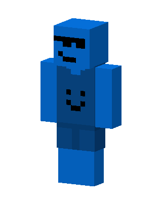Blue Mob Boy Minecraft blue skin