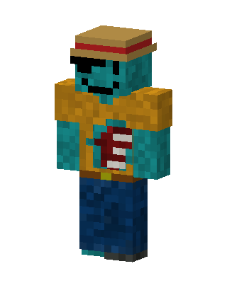 Pirate Zombie skin, 3D preview