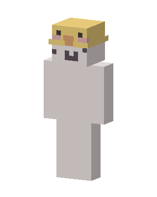 Chick Hat Seal skin, 3D preview