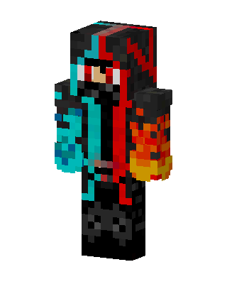 Fire Ice Hoodie Minecraft skin
