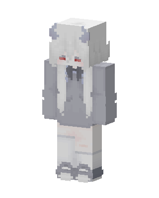 White Animal Girl Minecraft skin