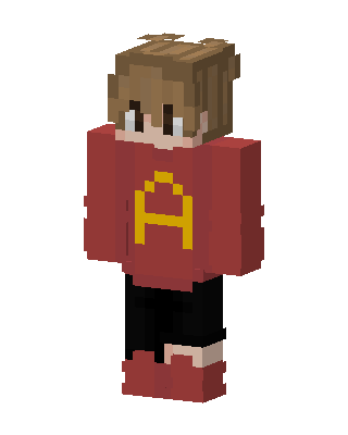 Red Letter Hoodie skin, 3D preview