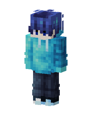 Azure Hoodie skin, 3D preview