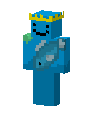 Crowned Blue Minecraft skin