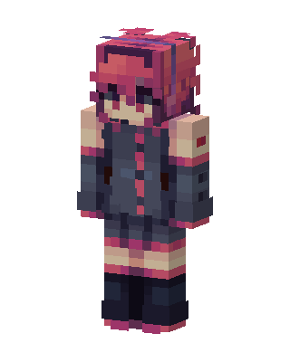 Crimson Hoodie skin, 3D preview
