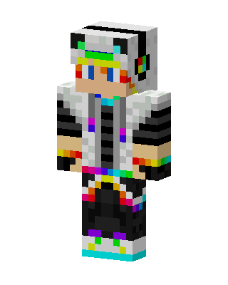 Rainbow Hoodie Minecraft skin