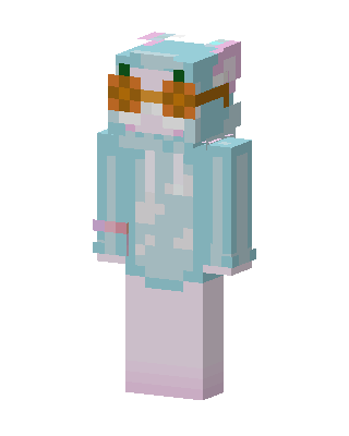Pastel Goggles Hoodie skin, 3D preview
