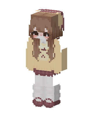 Cozy Bear Girl skin, 3D preview