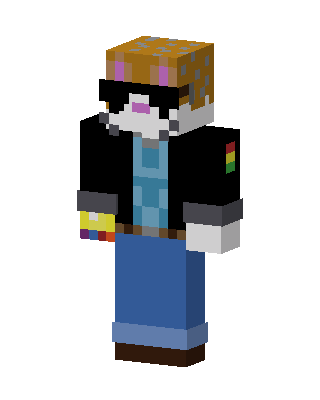 Blue Pride Boy skin, 3D preview