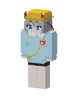 Yellow Hat Girl skin, 3D preview