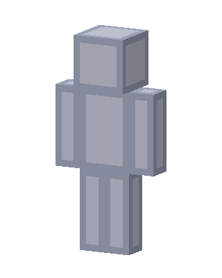 Blank Gray skin, 3D preview