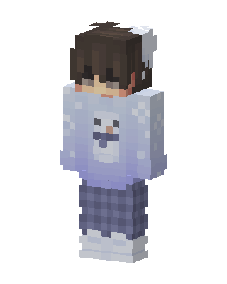 Snowman Sweater skin, 3D preview