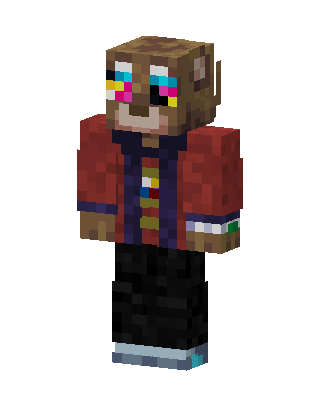 Red Animal Boy skin, 3D preview