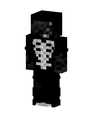 Black Hooded Villain Boy Minecraft skin
