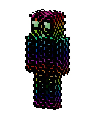 Rainbow Outline Minecraft skin