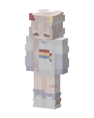 Rainbow Hoodie Girl Minecraft skin