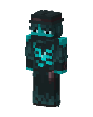 Deep Dark Warden skin, 3D preview