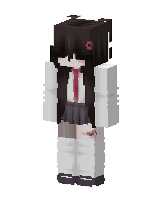 White Student Girl Minecraft skin