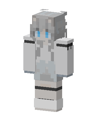 Silver Fox Girl skin, 3D preview